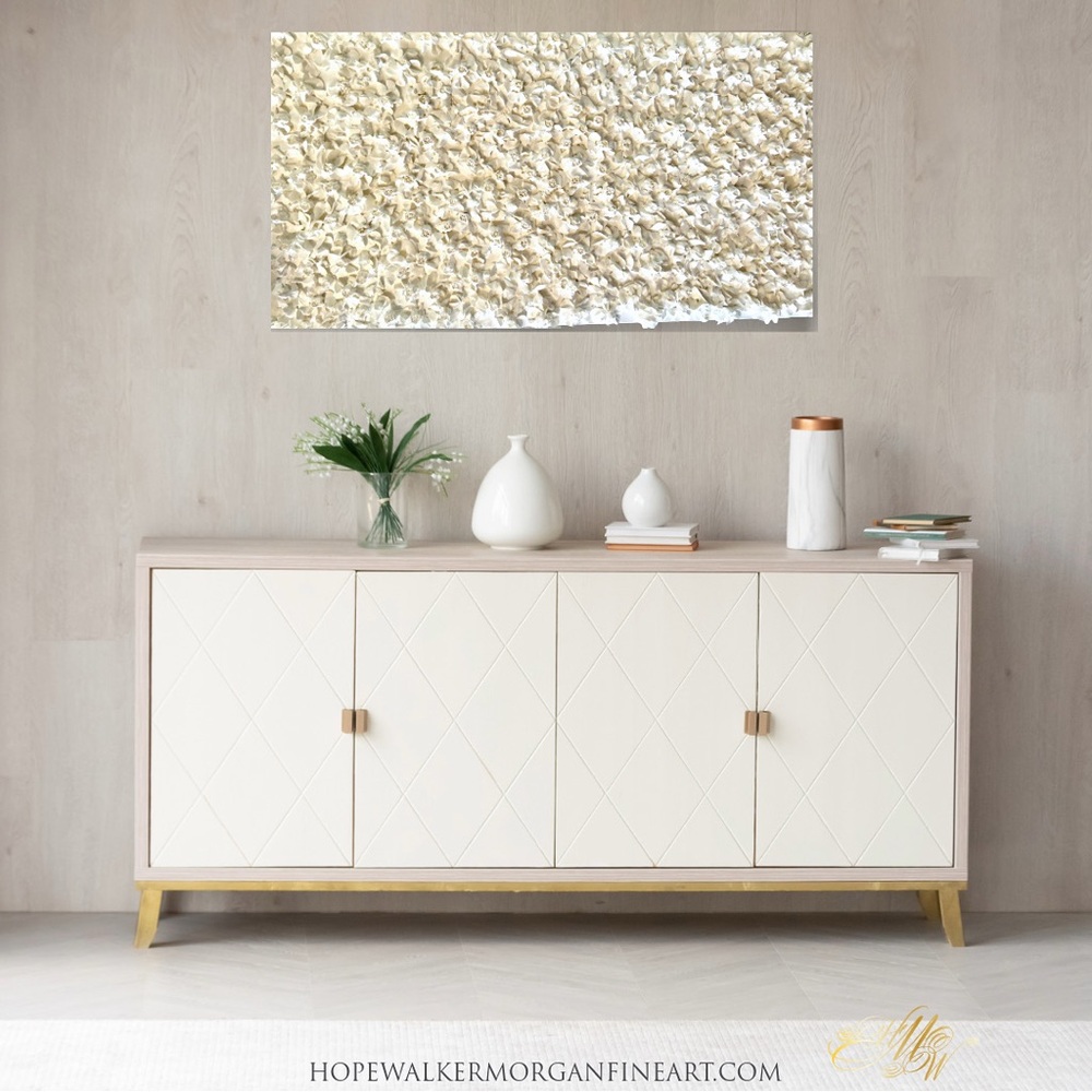 Elegant White Floral Wall Art